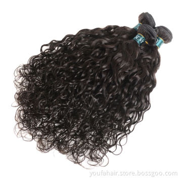 Wholesale Cuticle Aligned Hair 100% Unprocessed Water Wave Virgin Raw Hair Bundles Burmese Water Curly Hair Extensions